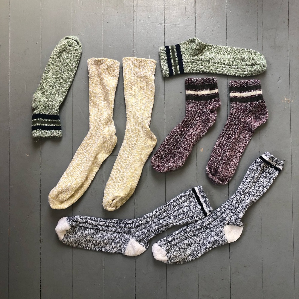 Wigwam Socks Lot of 4 pairs wool USA Made Large